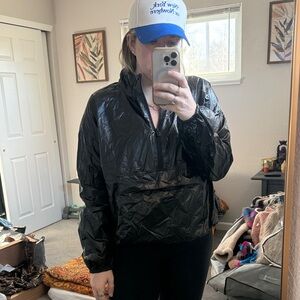 Black Women's Under Armor Sweat Jacket